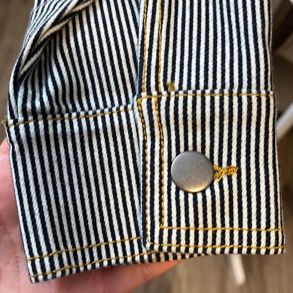 NWOT splendid denim striped jacket - Picture 7 of 10